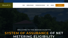 What Massaca.org website looked like in 2018 (5 years ago)