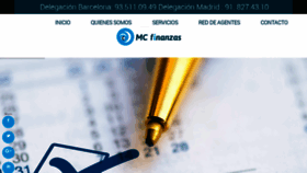 What Mcfinanzas.com website looked like in 2018 (5 years ago)
