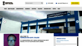 What Muragachhagovtcollege.in website looked like in 2018 (5 years ago)