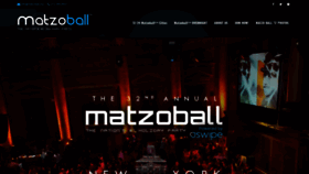 What Matzoball.org website looked like in 2018 (5 years ago)