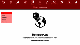 What Meteotemplate.com website looked like in 2018 (5 years ago)