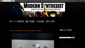 What Modernsynthesist.com website looked like in 2018 (5 years ago)