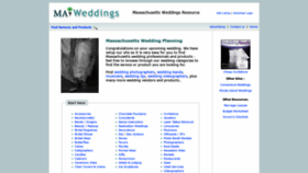 What Maweddings.com website looked like in 2018 (5 years ago)