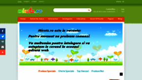 What Micutz.ro website looked like in 2018 (5 years ago)