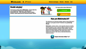 What Mokinukai.lt website looked like in 2018 (5 years ago)