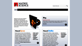 What Matrixscience.com website looked like in 2018 (5 years ago)