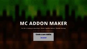 What Mcaddonmaker.com website looked like in 2018 (5 years ago)