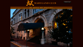 What Marylandclub1857.org website looked like in 2018 (5 years ago)