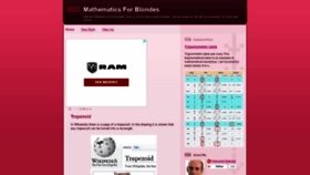 What Mathforblondes.com website looked like in 2018 (5 years ago)