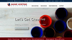 What Mainehost.com website looked like in 2018 (5 years ago)