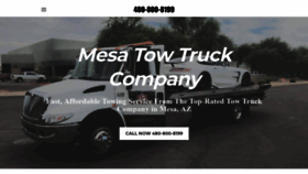 What Mesatowingcompany.com website looked like in 2018 (5 years ago)