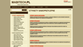 What Mabitech.pl website looked like in 2018 (5 years ago)