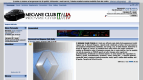 What Meganeclub.it website looked like in 2018 (5 years ago)