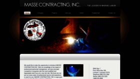 What Massecontracting.com website looked like in 2018 (5 years ago)