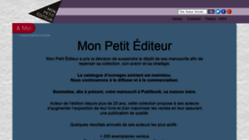 What Monpetitediteur.com website looked like in 2018 (5 years ago)