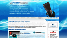 What Mediasound.com.au website looked like in 2018 (5 years ago)