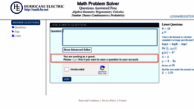What Math.he.net website looked like in 2018 (5 years ago)