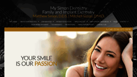 What Mysimondentistry.com website looked like in 2018 (5 years ago)