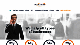 What Mytaxdebt.com.au website looked like in 2018 (5 years ago)