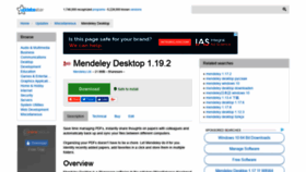 What Mendeley-desktop.updatestar.com website looked like in 2018 (5 years ago)