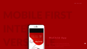 What Mychildapp.com website looked like in 2018 (5 years ago)