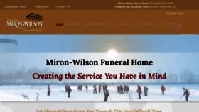 What Mironwilson.com website looked like in 2018 (5 years ago)