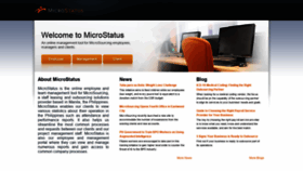 What Microstatus.com website looked like in 2018 (5 years ago)