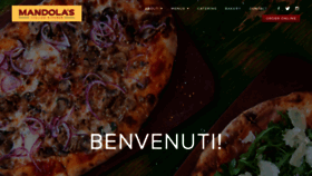 What Mandolas.com website looked like in 2018 (5 years ago)