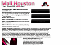 What Mallhouston.net website looked like in 2018 (5 years ago)