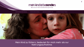 What Meinkindistbesonders.de website looked like in 2018 (5 years ago)