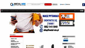 What Metal-mix.pl website looked like in 2018 (5 years ago)