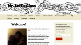 What Mrleffsclass.com website looked like in 2018 (5 years ago)
