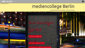What Mediencollege.berlin website looked like in 2018 (5 years ago)