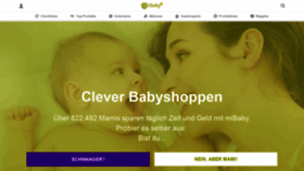 What Mibaby.de website looked like in 2018 (5 years ago)