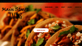 What Mainstreettacos.com website looked like in 2018 (5 years ago)