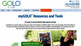 What Mygolo.com website looked like in 2018 (5 years ago)