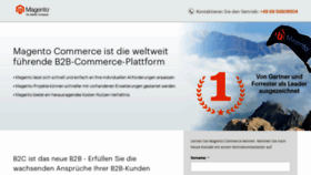 What Magento.de website looked like in 2018 (5 years ago)