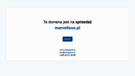 What Marvellous.pl website looked like in 2018 (5 years ago)