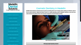 What Medellindentalsolutions.com website looked like in 2018 (5 years ago)