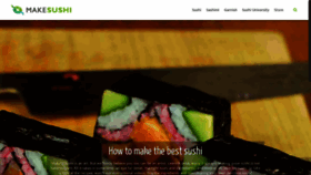 What Makesushi.com website looked like in 2018 (5 years ago)