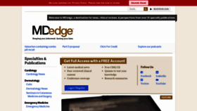 What Mdedge.com website looked like in 2018 (5 years ago)