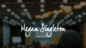 What Megansingleton.co.nz website looked like in 2018 (5 years ago)