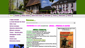 What Mairie-la-londe.fr website looked like in 2018 (5 years ago)