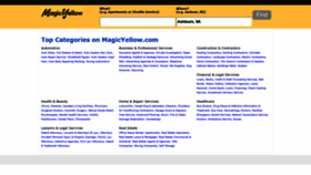 What Magicyellow.com website looked like in 2018 (5 years ago)