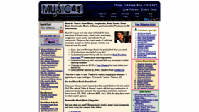 What Music44.com website looked like in 2018 (5 years ago)