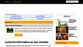 What Maroc-adresses.com website looked like in 2018 (5 years ago)