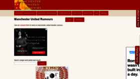What Manchesterunitedrumours.co.uk website looked like in 2018 (5 years ago)