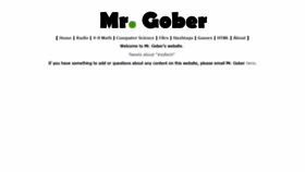 What Mrgober.com website looked like in 2018 (5 years ago)