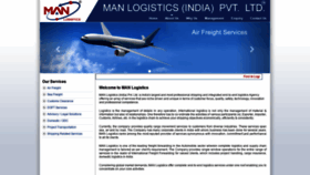 What Manlogistics.in website looked like in 2018 (5 years ago)