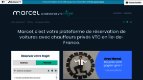 What Marcel.cab website looked like in 2018 (5 years ago)